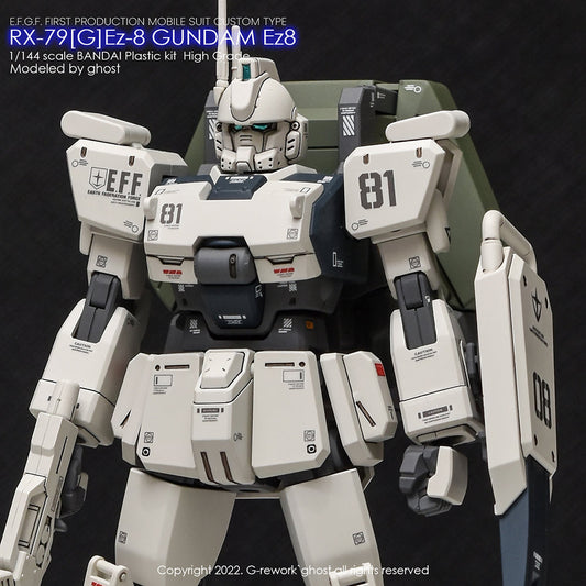 G-REWORK - [HG] 08th TEAM RX-79[G]Ez-8 GUNDAM Water Decal