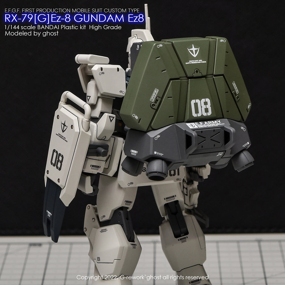 G-REWORK - [HG] 08th TEAM RX-79[G]Ez-8 GUNDAM Water Decal