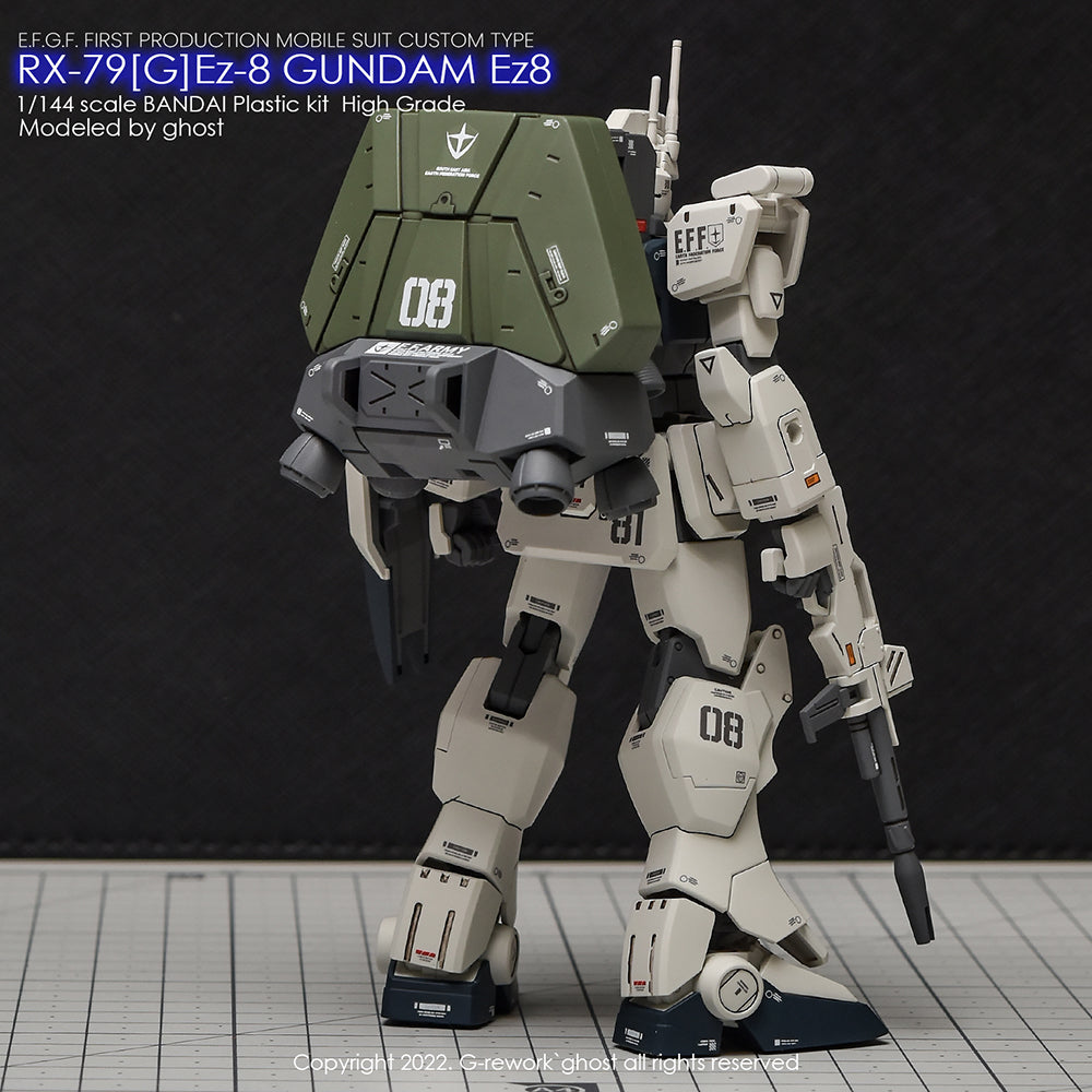 G-REWORK - [HG] 08th TEAM RX-79[G]Ez-8 GUNDAM Water Decal