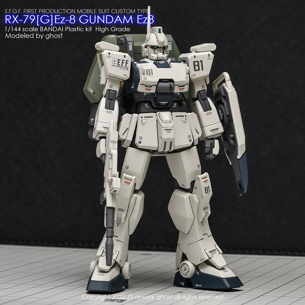 G-REWORK - [HG] 08th TEAM RX-79[G]Ez-8 GUNDAM Water Decal