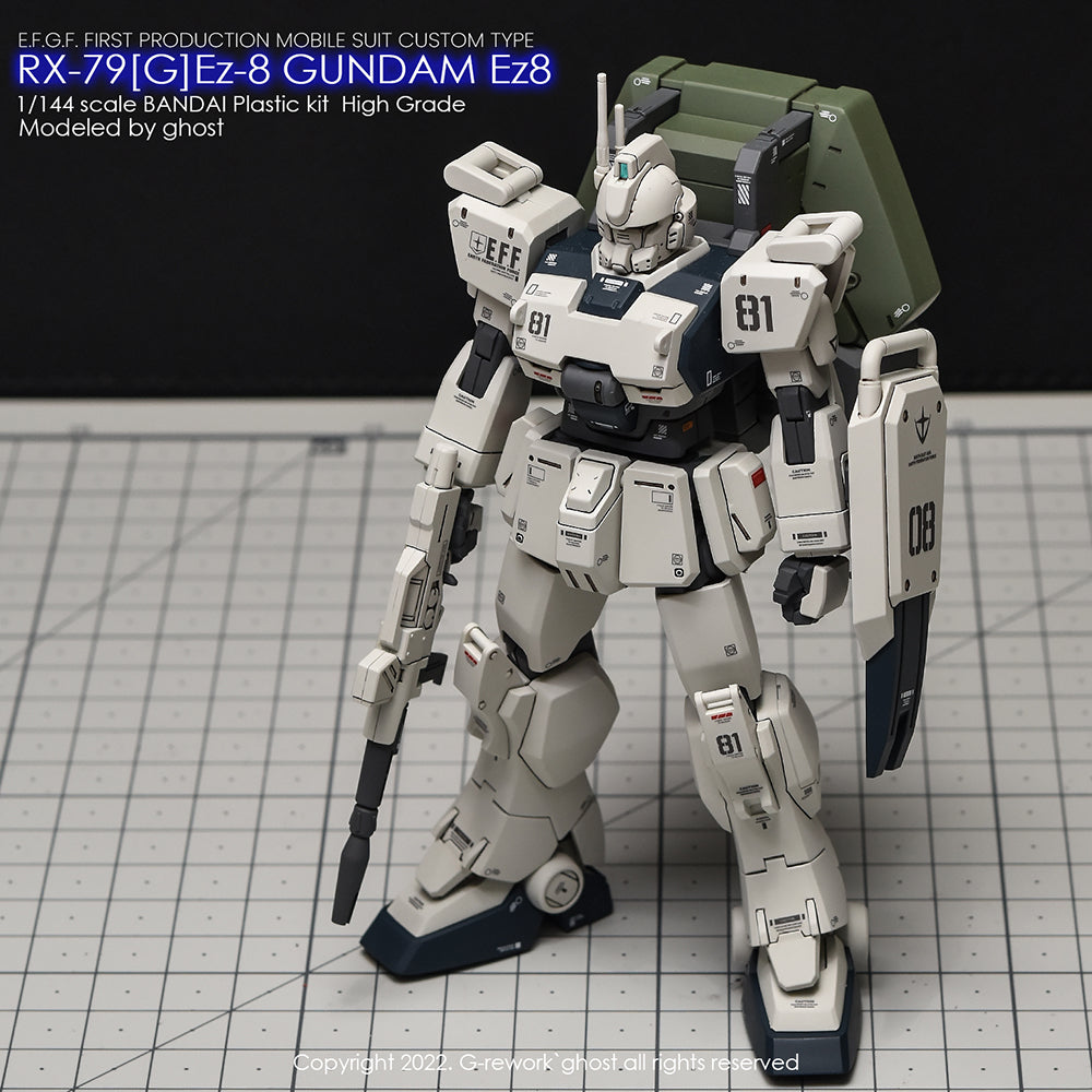 G-REWORK - [HG] 08th TEAM RX-79[G]Ez-8 GUNDAM Water Decal