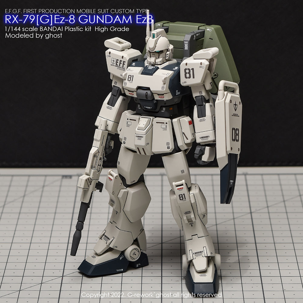 G-REWORK - [HG] 08th TEAM RX-79[G]Ez-8 GUNDAM Water Decal