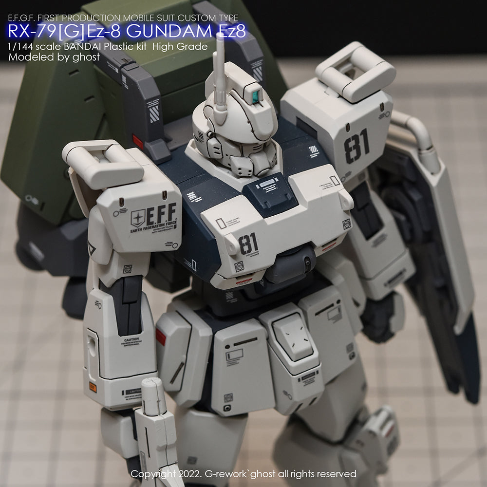 G-REWORK - [HG] 08th TEAM RX-79[G]Ez-8 GUNDAM Water Decal