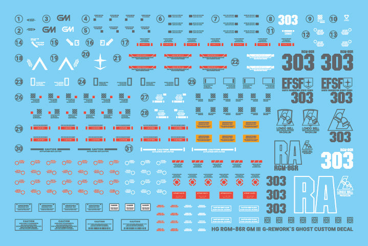 G-REWORK - [HG] RGM-86R GMIII Water Decal