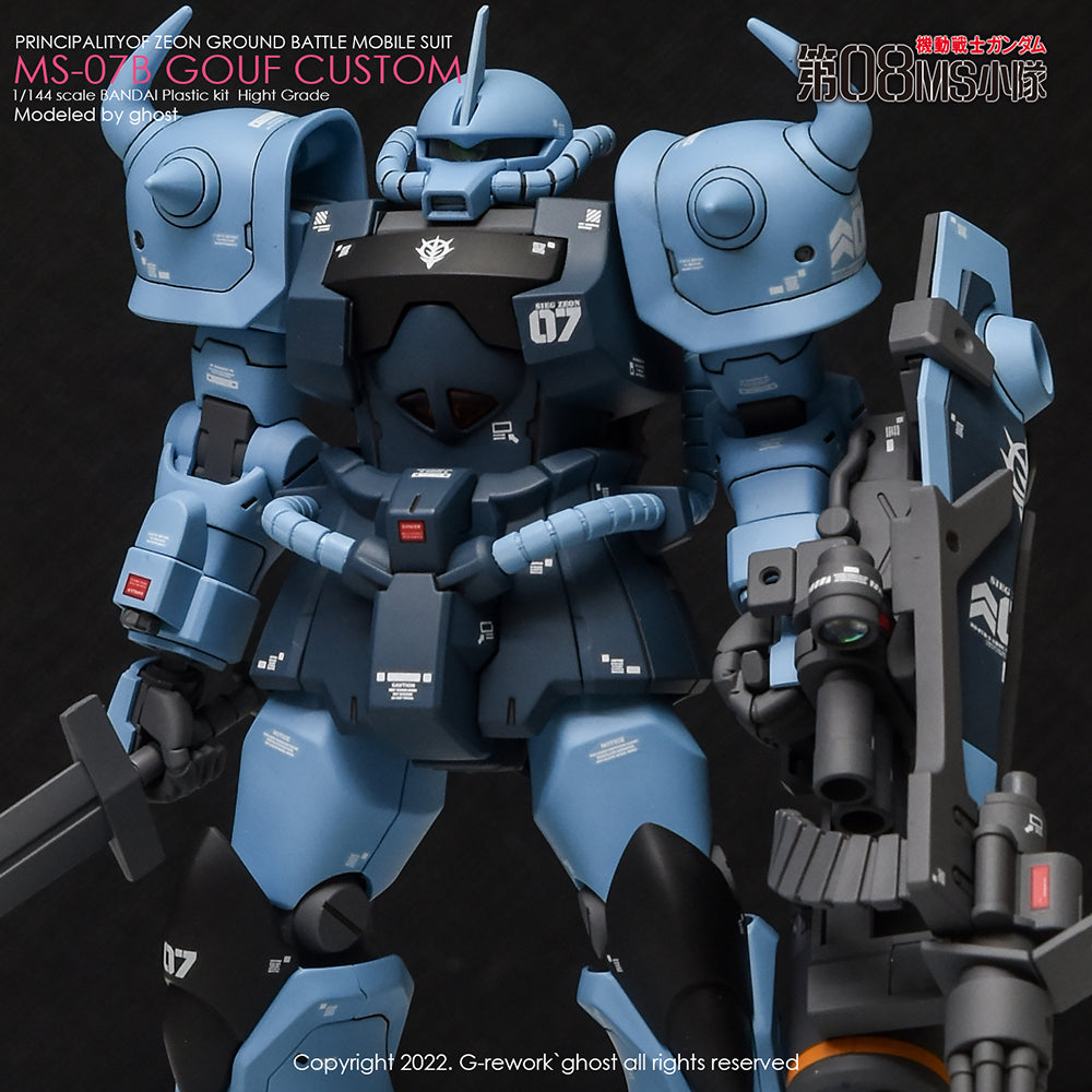 G-REWORK - [HG] MS-07B GOUF CUSTOM Water Decal