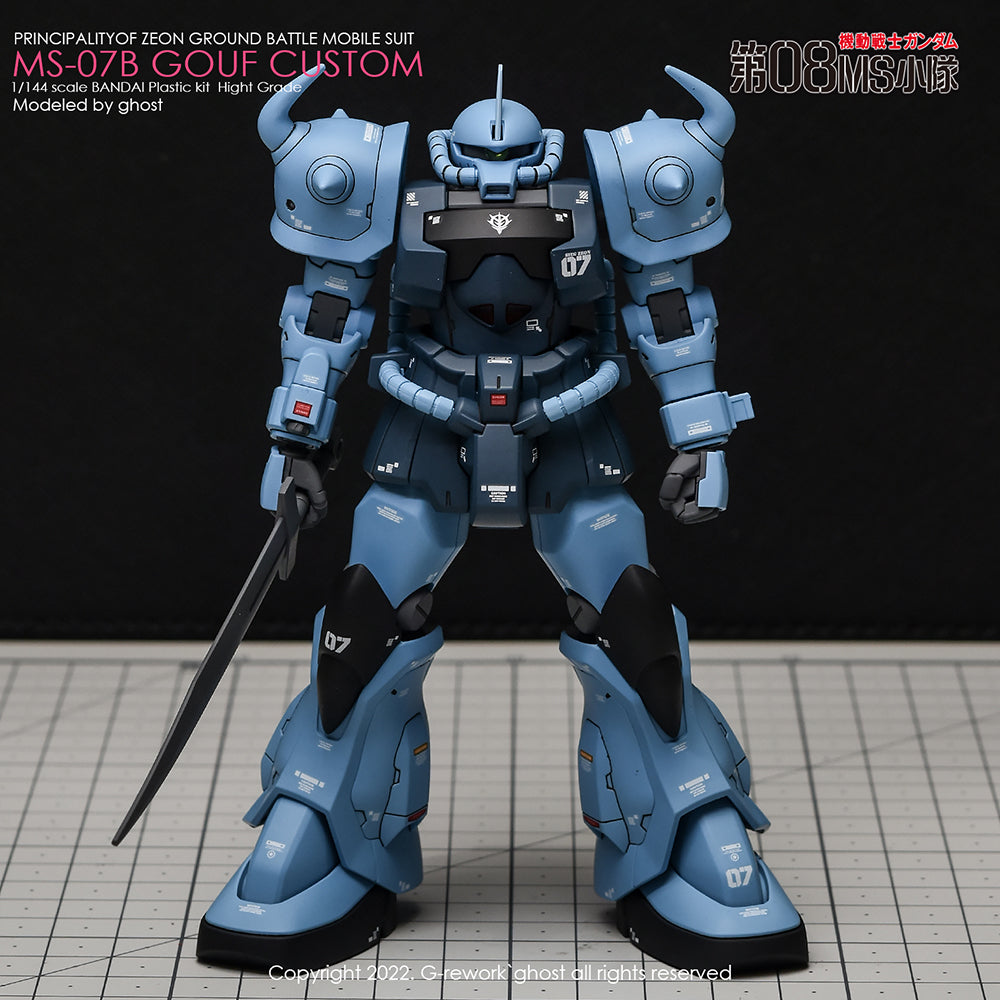 G-REWORK - [HG] MS-07B GOUF CUSTOM Water Decal
