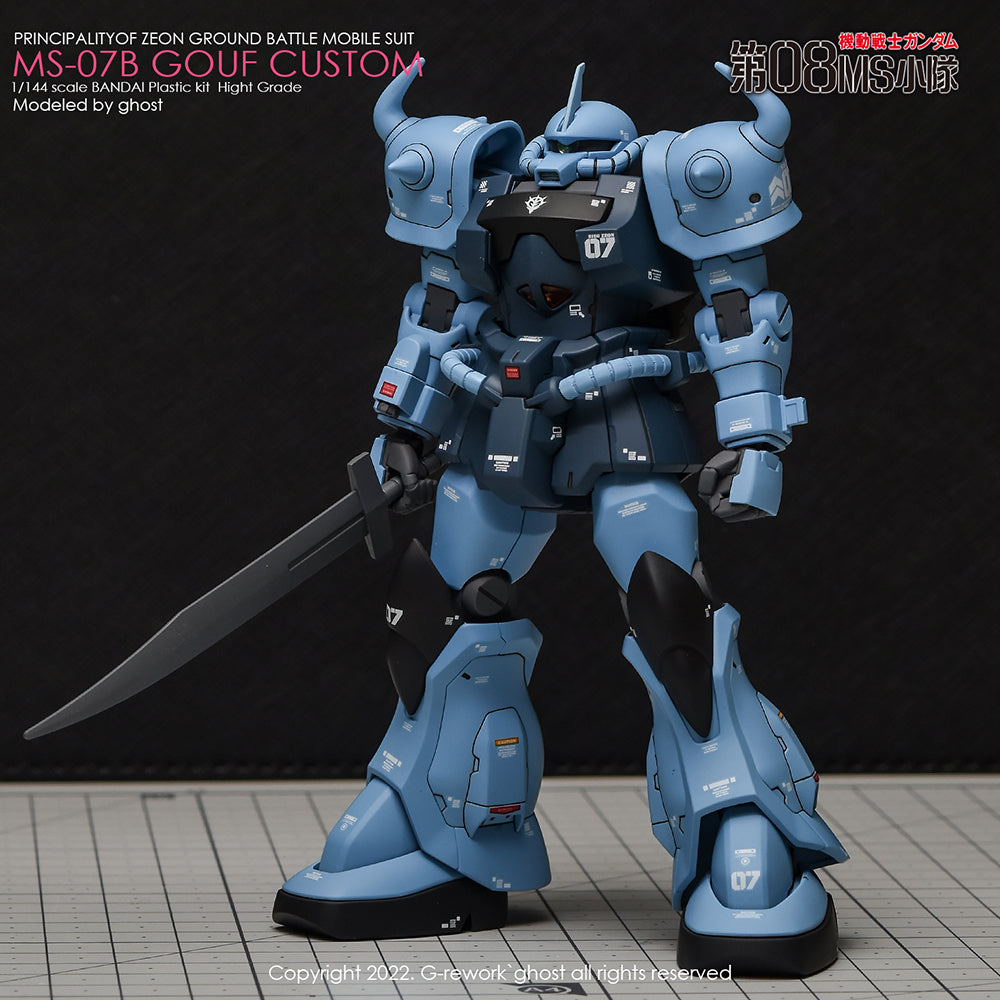 G-REWORK - [HG] MS-07B GOUF CUSTOM Water Decal