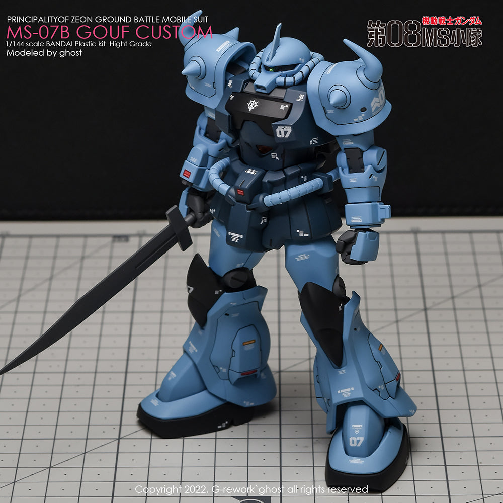 G-REWORK - [HG] MS-07B GOUF CUSTOM Water Decal