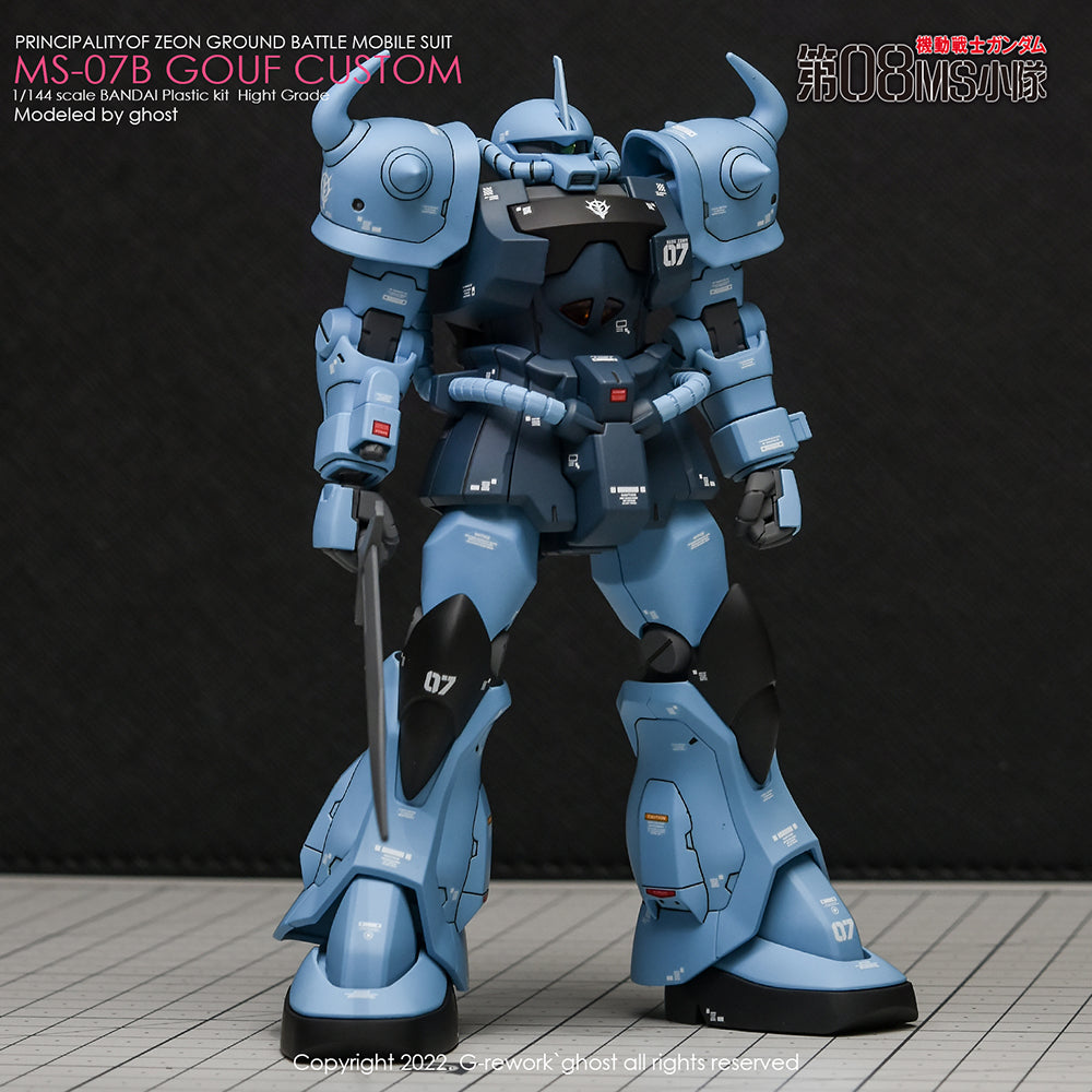 G-REWORK - [HG] MS-07B GOUF CUSTOM Water Decal