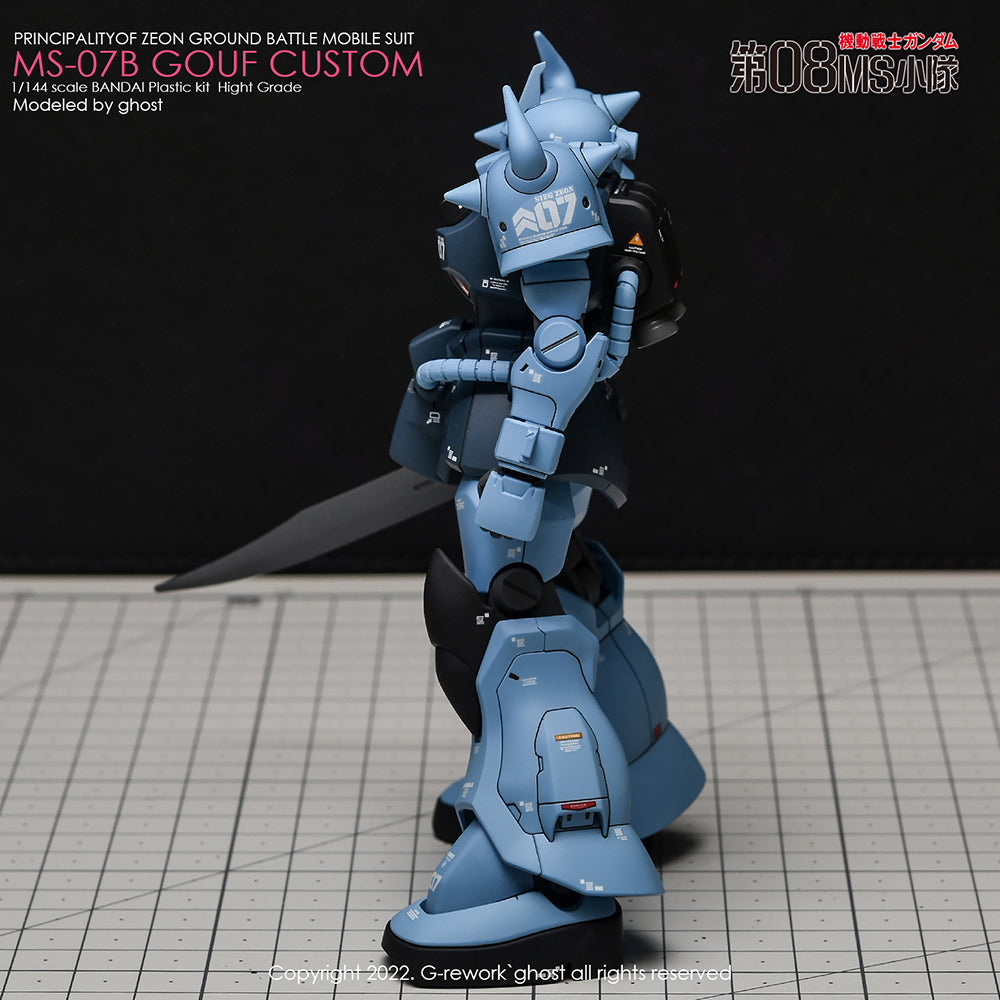 G-REWORK - [HG] MS-07B GOUF CUSTOM Water Decal