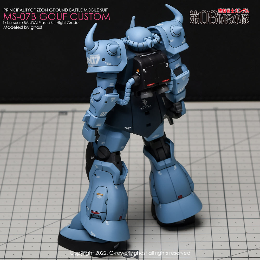 G-REWORK - [HG] MS-07B GOUF CUSTOM Water Decal