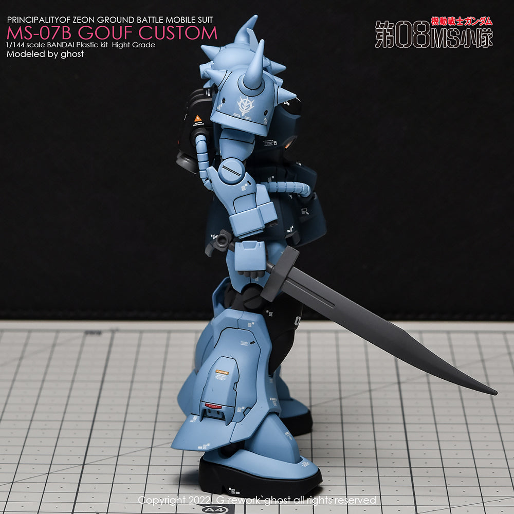 G-REWORK - [HG] MS-07B GOUF CUSTOM Water Decal