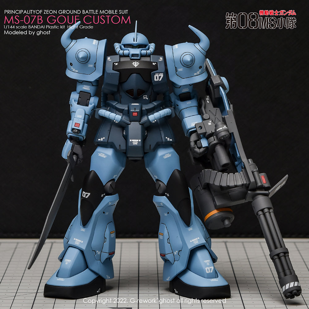 G-REWORK - [HG] MS-07B GOUF CUSTOM Water Decal