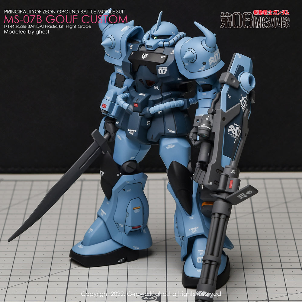 G-REWORK - [HG] MS-07B GOUF CUSTOM Water Decal