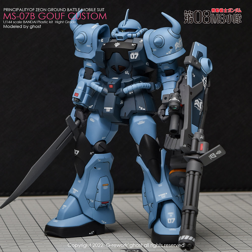 G-REWORK - [HG] MS-07B GOUF CUSTOM Water Decal