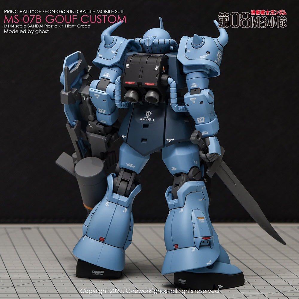 G-REWORK - [HG] MS-07B GOUF CUSTOM Water Decal