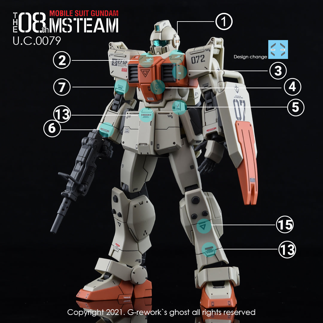 G-REWORK - [HG] 08 TEAM GROUND TYPE RGM-79G Water Decal