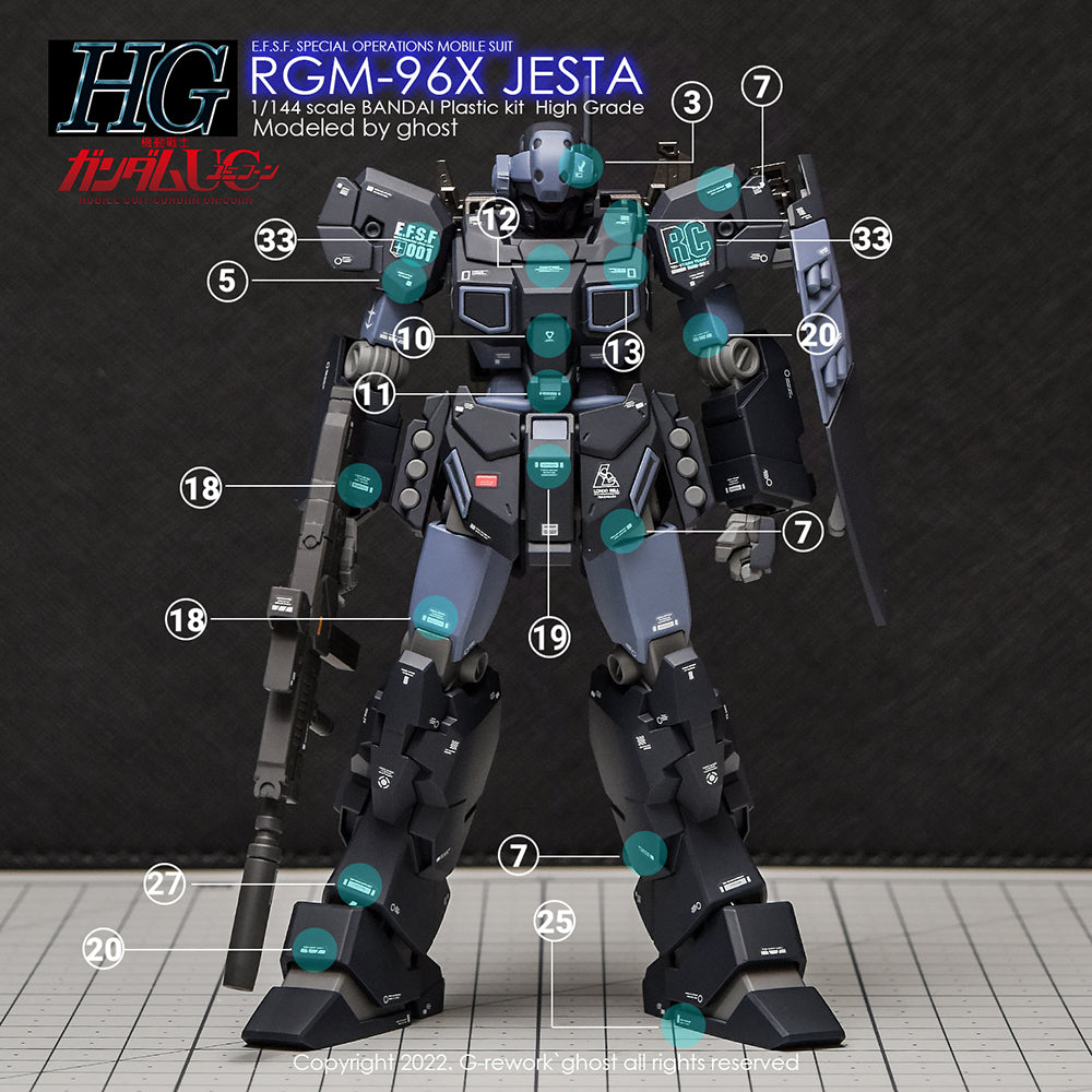 G-REWORK - [HG] RGM-96X JESTA Water Decal