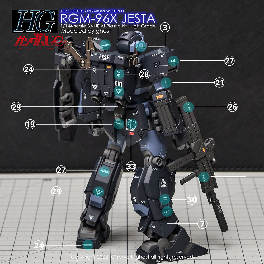 G-REWORK - [HG] RGM-96X JESTA Water Decal