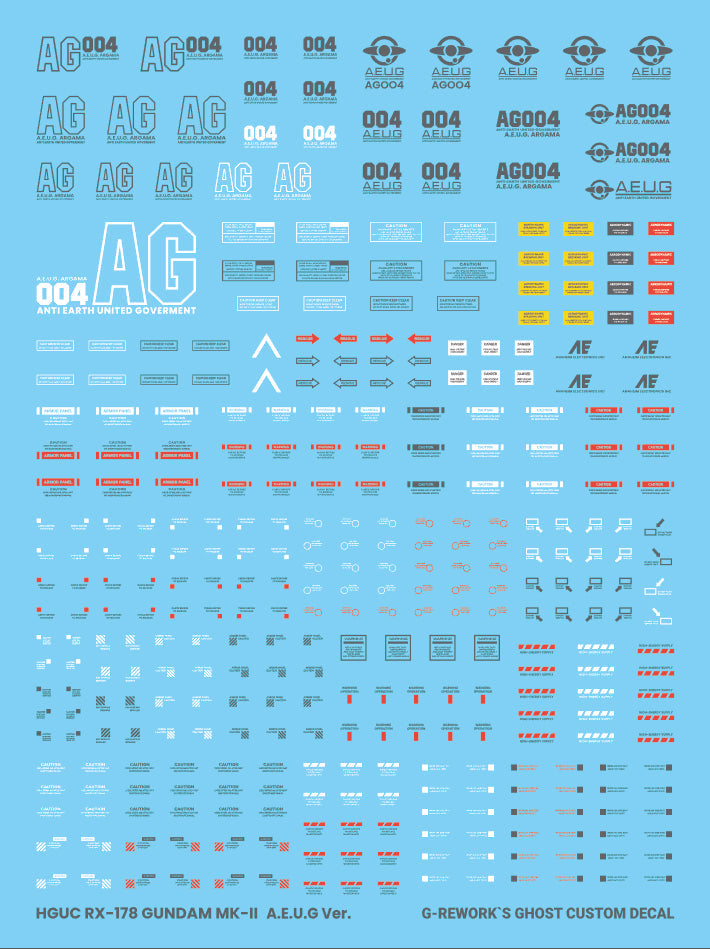 G-REWORK - [HG] GUNDAM MK-II (A.E.U.G.) Water Decal