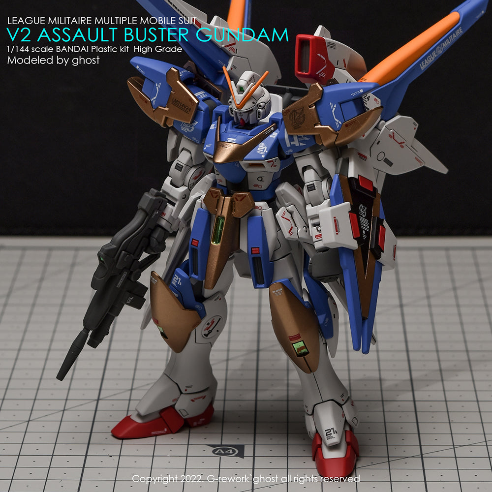 G-REWORK - [HG] V2 ASSAULT BUSTER GUNDAM Water Decal
