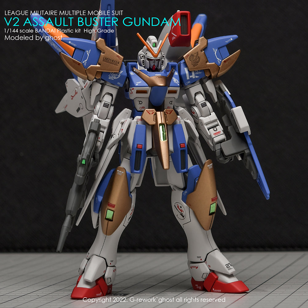 G-REWORK - [HG] V2 ASSAULT BUSTER GUNDAM Water Decal
