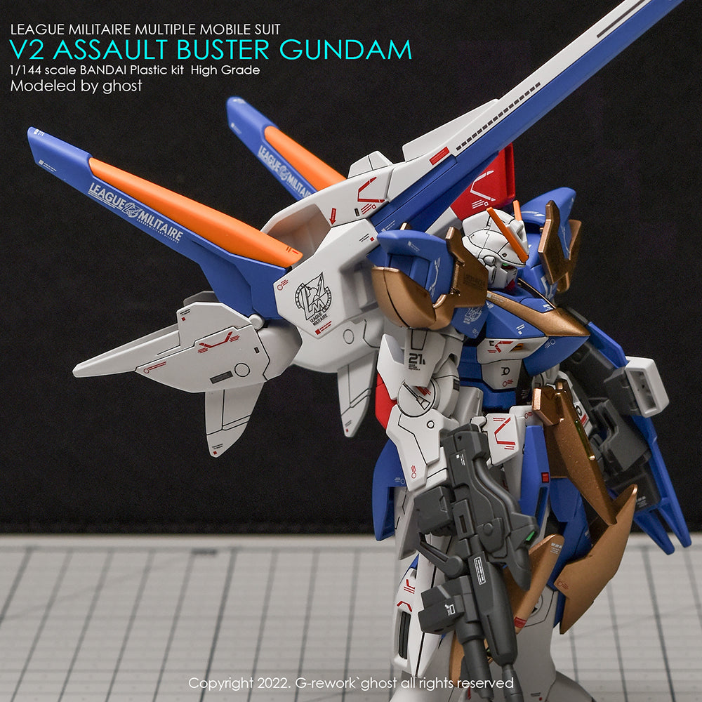 G-REWORK - [HG] V2 ASSAULT BUSTER GUNDAM Water Decal