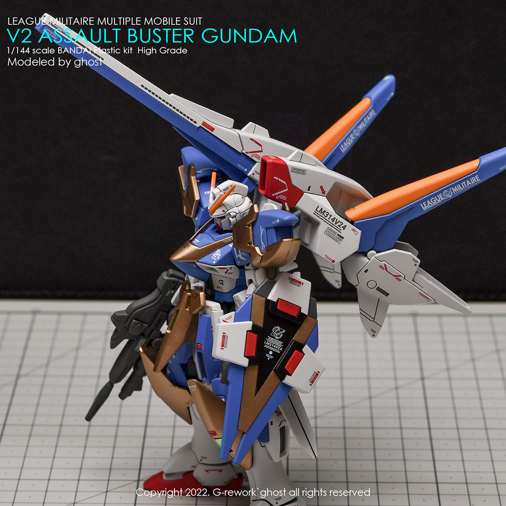 G-REWORK - [HG] V2 ASSAULT BUSTER GUNDAM Water Decal