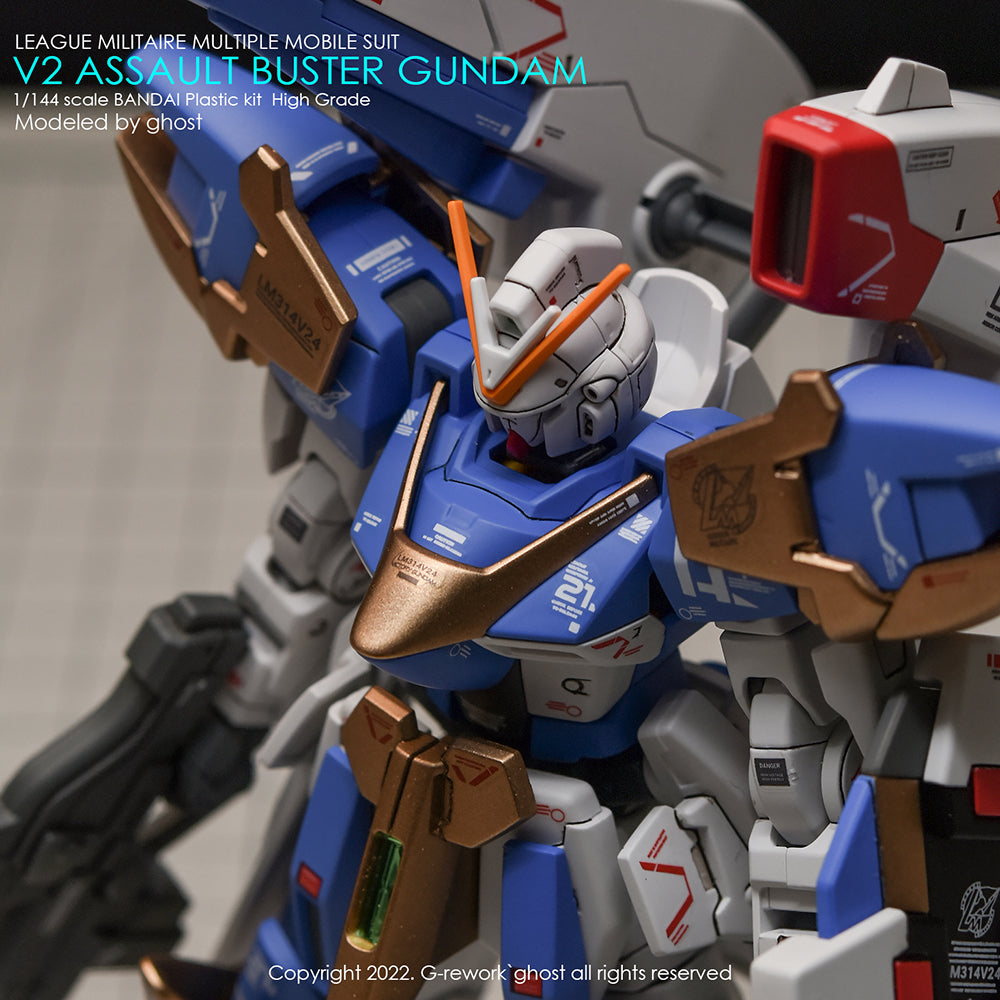 G-REWORK - [HG] V2 ASSAULT BUSTER GUNDAM Water Decal