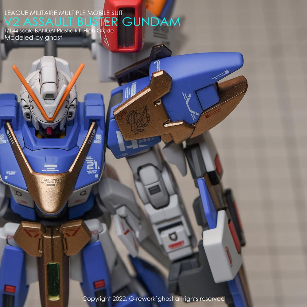 G-REWORK - [HG] V2 ASSAULT BUSTER GUNDAM Water Decal