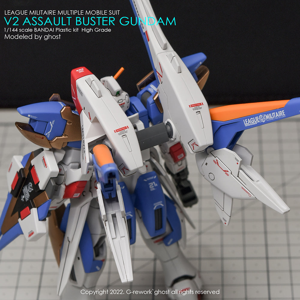 G-REWORK - [HG] V2 ASSAULT BUSTER GUNDAM Water Decal