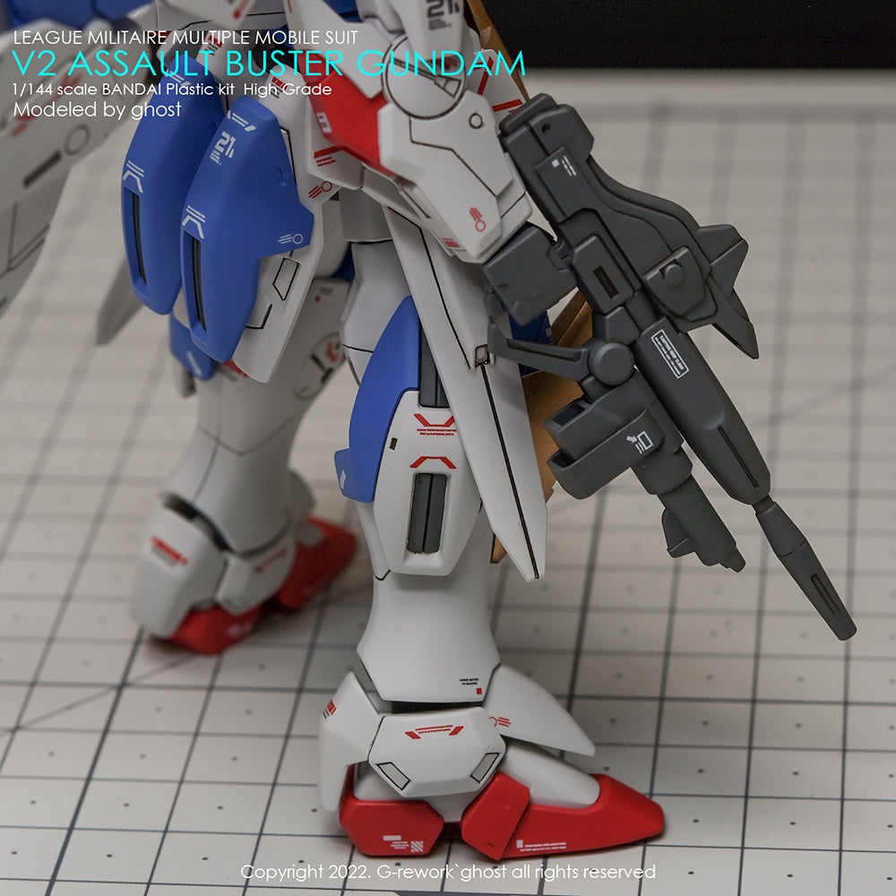 G-REWORK - [HG] V2 ASSAULT BUSTER GUNDAM Water Decal
