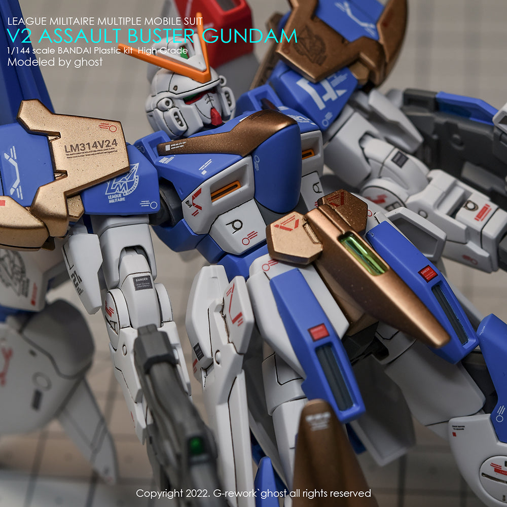 G-REWORK - [HG] V2 ASSAULT BUSTER GUNDAM Water Decal
