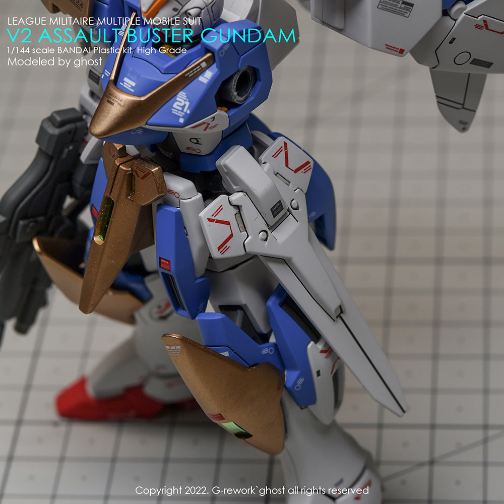 G-REWORK - [HG] V2 ASSAULT BUSTER GUNDAM Water Decal