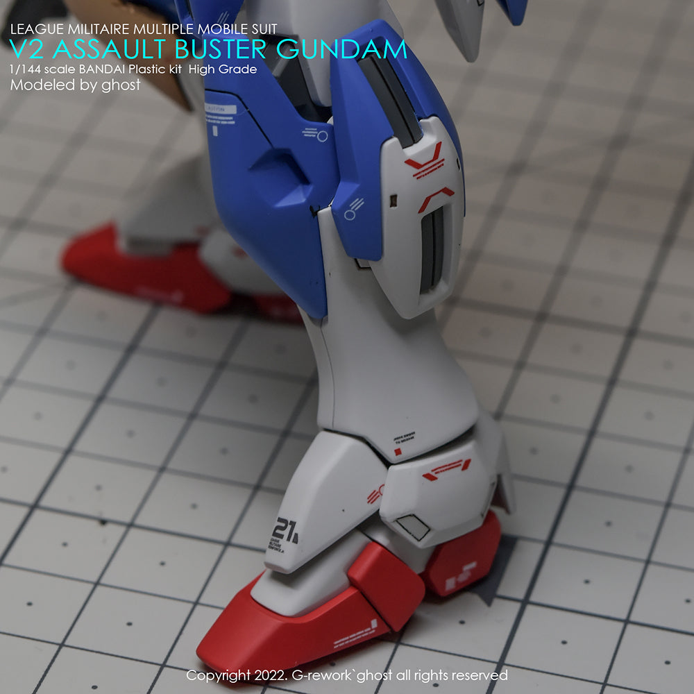G-REWORK - [HG] V2 ASSAULT BUSTER GUNDAM Water Decal