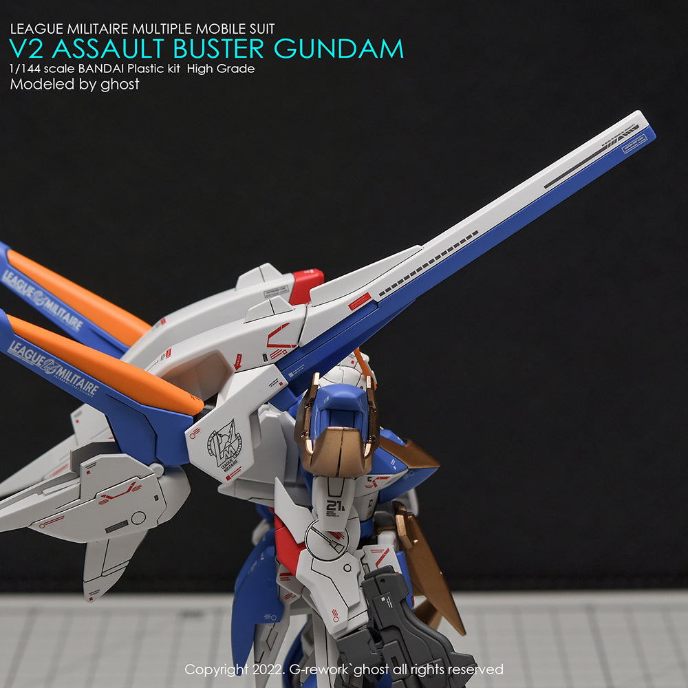 G-REWORK - [HG] V2 ASSAULT BUSTER GUNDAM Water Decal
