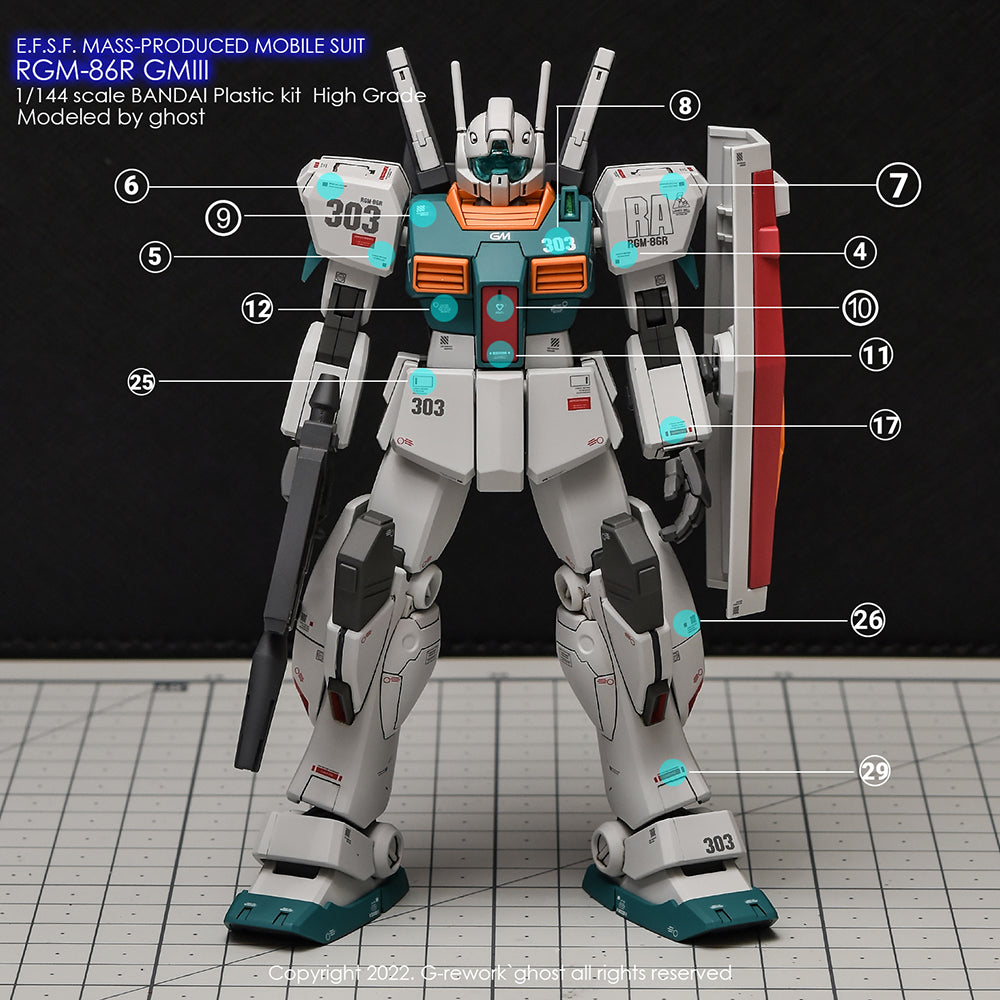 G-REWORK - [HG] RGM-86R GMIII Water Decal