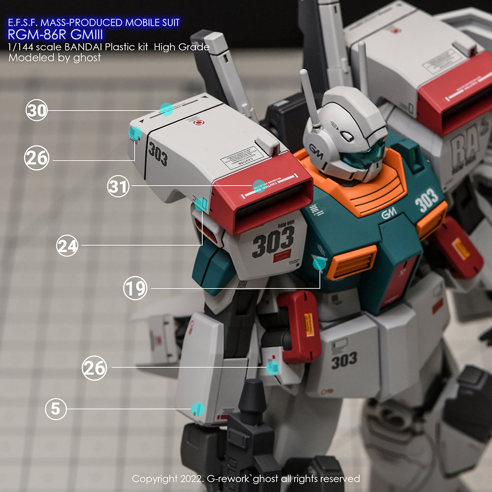 G-REWORK - [HG] RGM-86R GMIII Water Decal