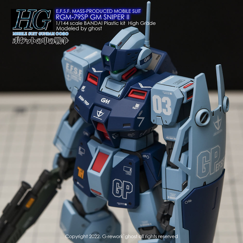 G-REWORK - [HG] RGM-79SP GM SNIPER II Water Decal