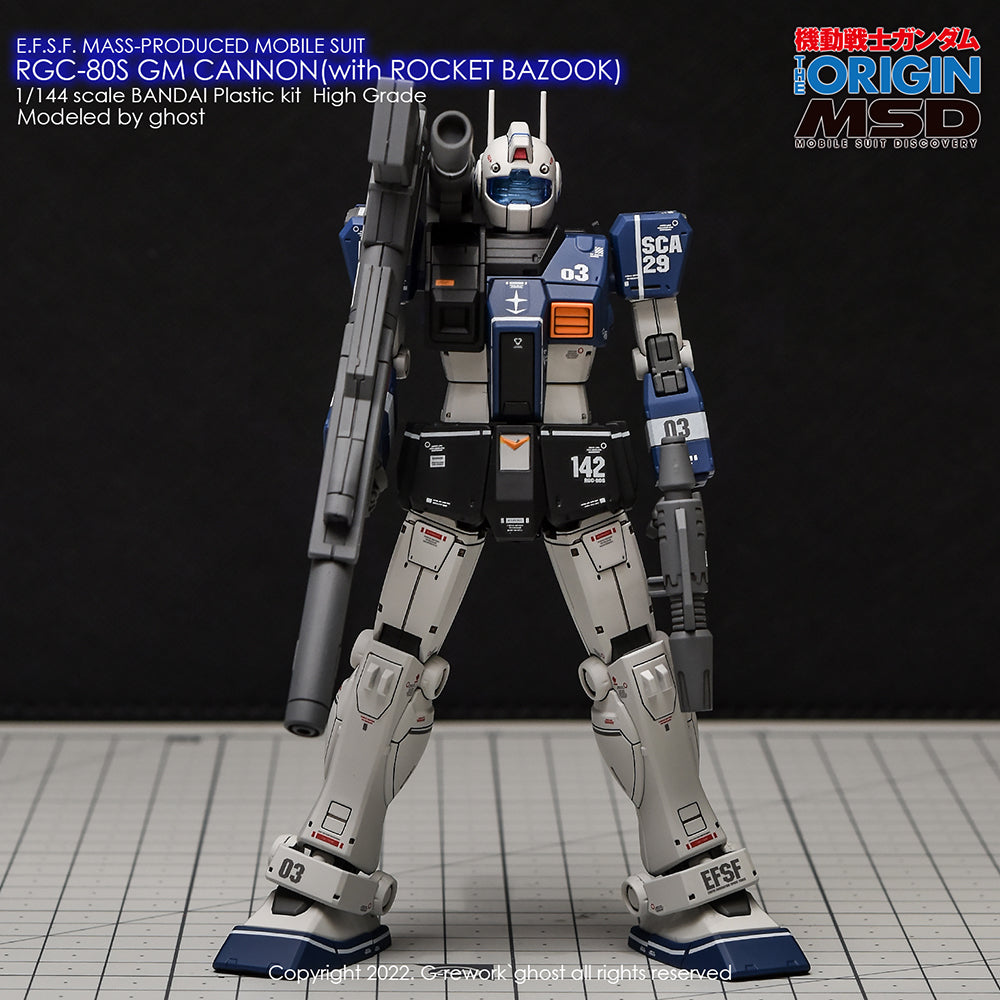 G-REWORK - [HG] RGC-08S GM CANNON (ROCKET BAZOOK TYPE) Water Decal
