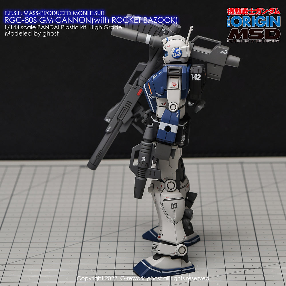 G-REWORK - [HG] RGC-08S GM CANNON (ROCKET BAZOOK TYPE) Water Decal