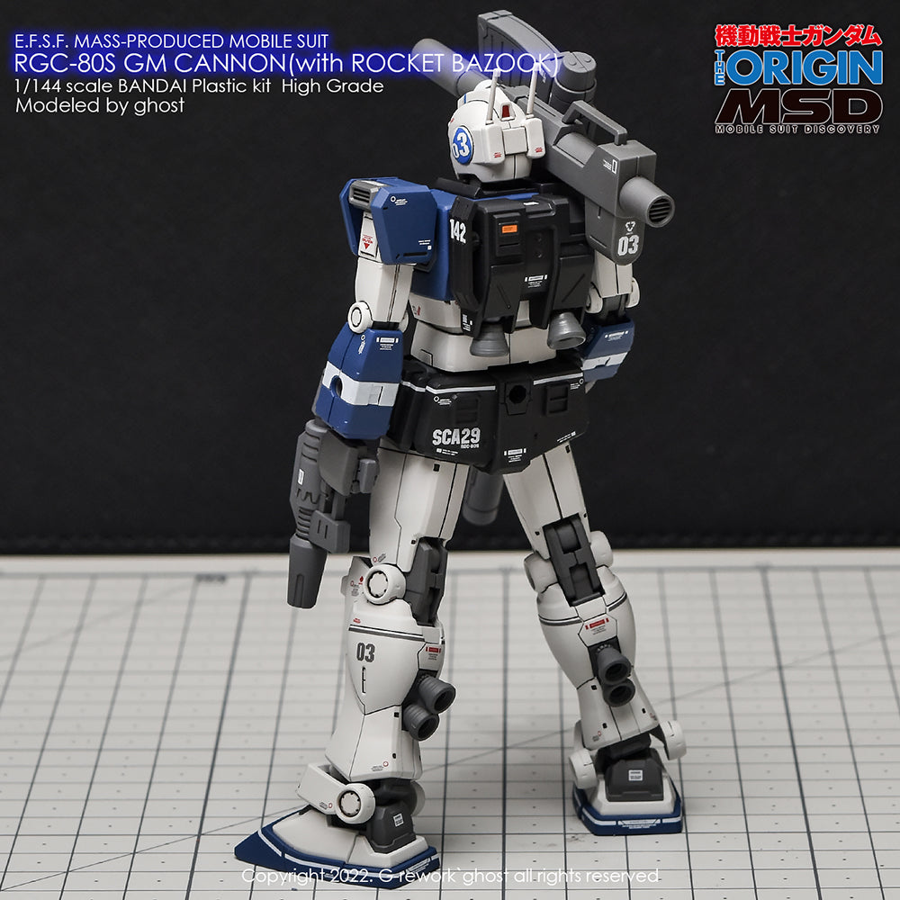 G-REWORK - [HG] RGC-08S GM CANNON (ROCKET BAZOOK TYPE) Water Decal