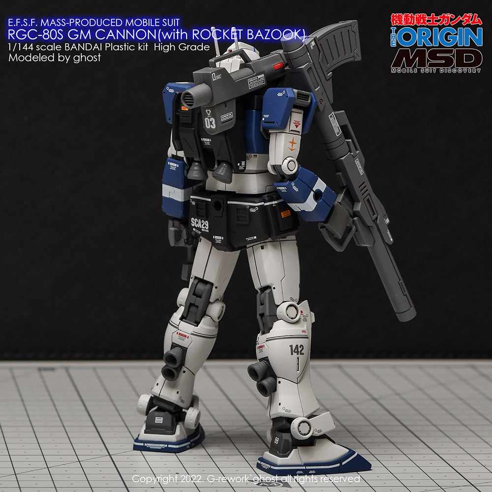 G-REWORK - [HG] RGC-08S GM CANNON (ROCKET BAZOOK TYPE) Water Decal