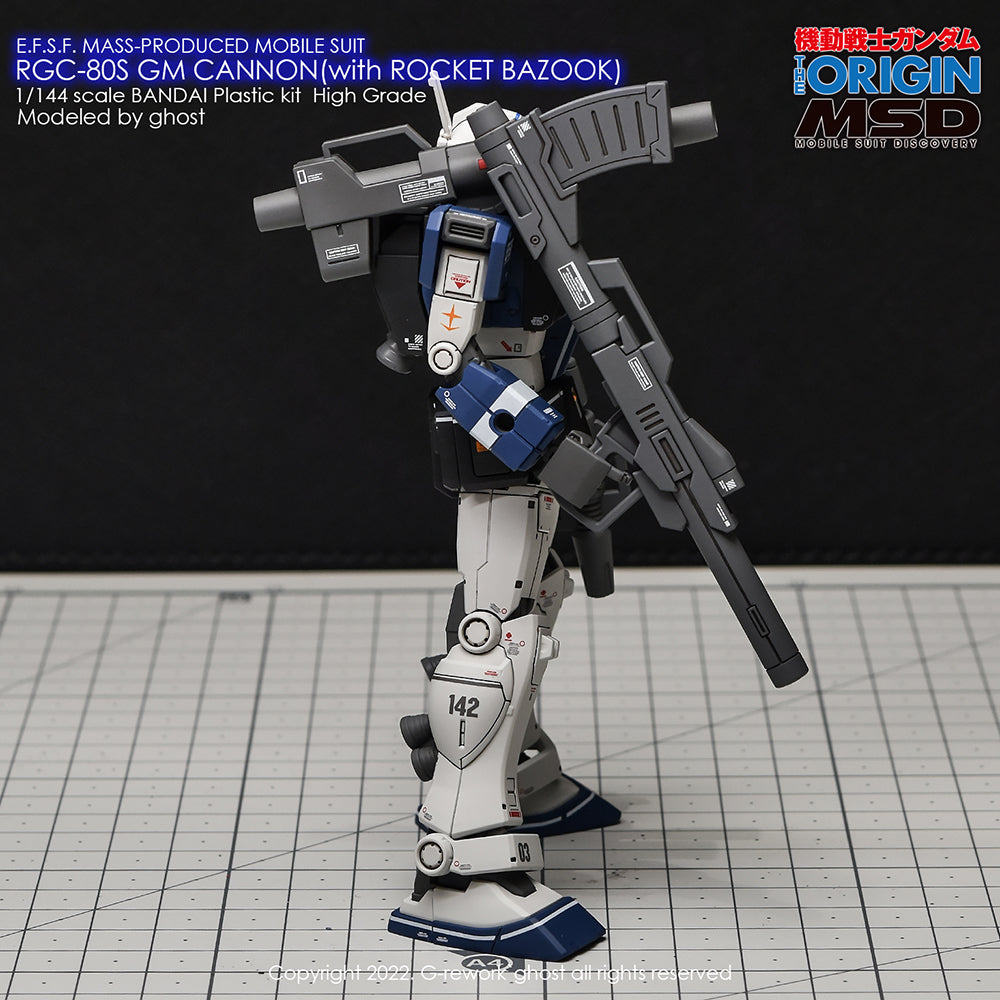 G-REWORK - [HG] RGC-08S GM CANNON (ROCKET BAZOOK TYPE) Water Decal