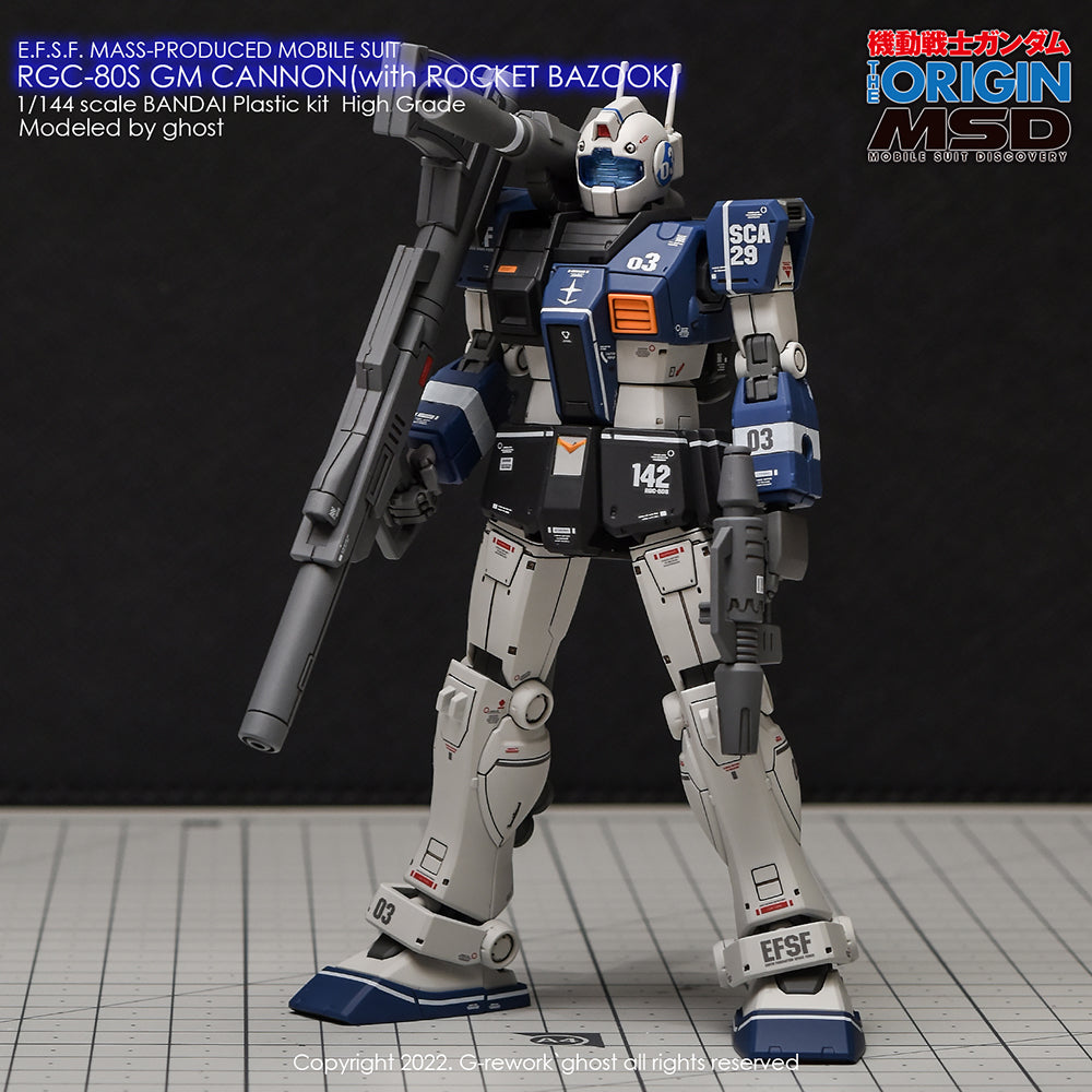 G-REWORK - [HG] RGC-08S GM CANNON (ROCKET BAZOOK TYPE) Water Decal