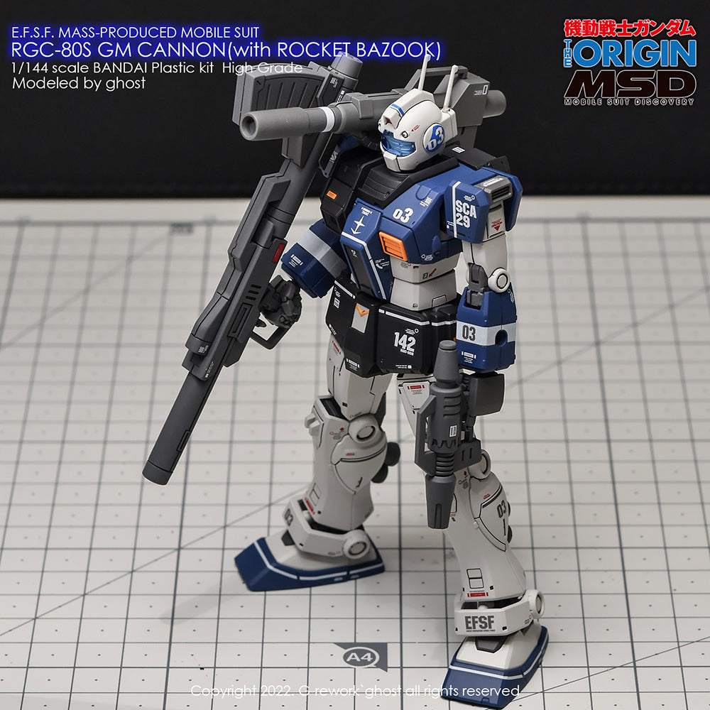 G-REWORK - [HG] RGC-08S GM CANNON (ROCKET BAZOOK TYPE) Water Decal
