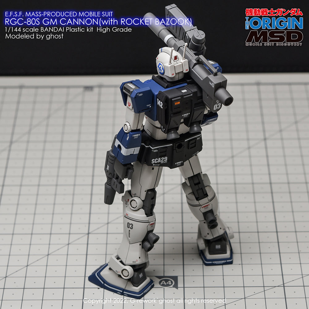 G-REWORK - [HG] RGC-08S GM CANNON (ROCKET BAZOOK TYPE) Water Decal