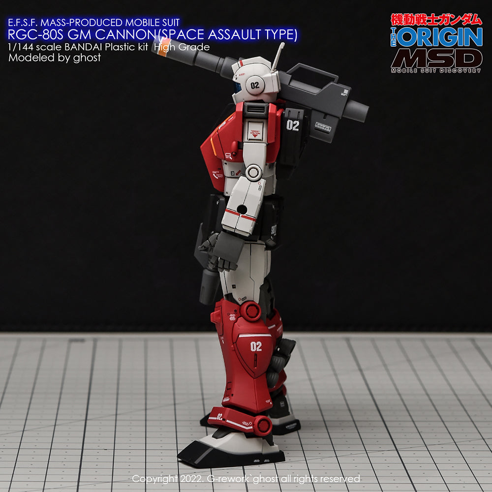 G-REWORK - [HG] RGC-08S GM CANNON (SPACE ASSAULT TYPE) Water Decal