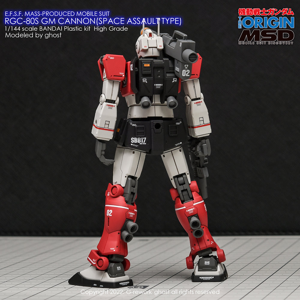 G-REWORK - [HG] RGC-08S GM CANNON (SPACE ASSAULT TYPE) Water Decal