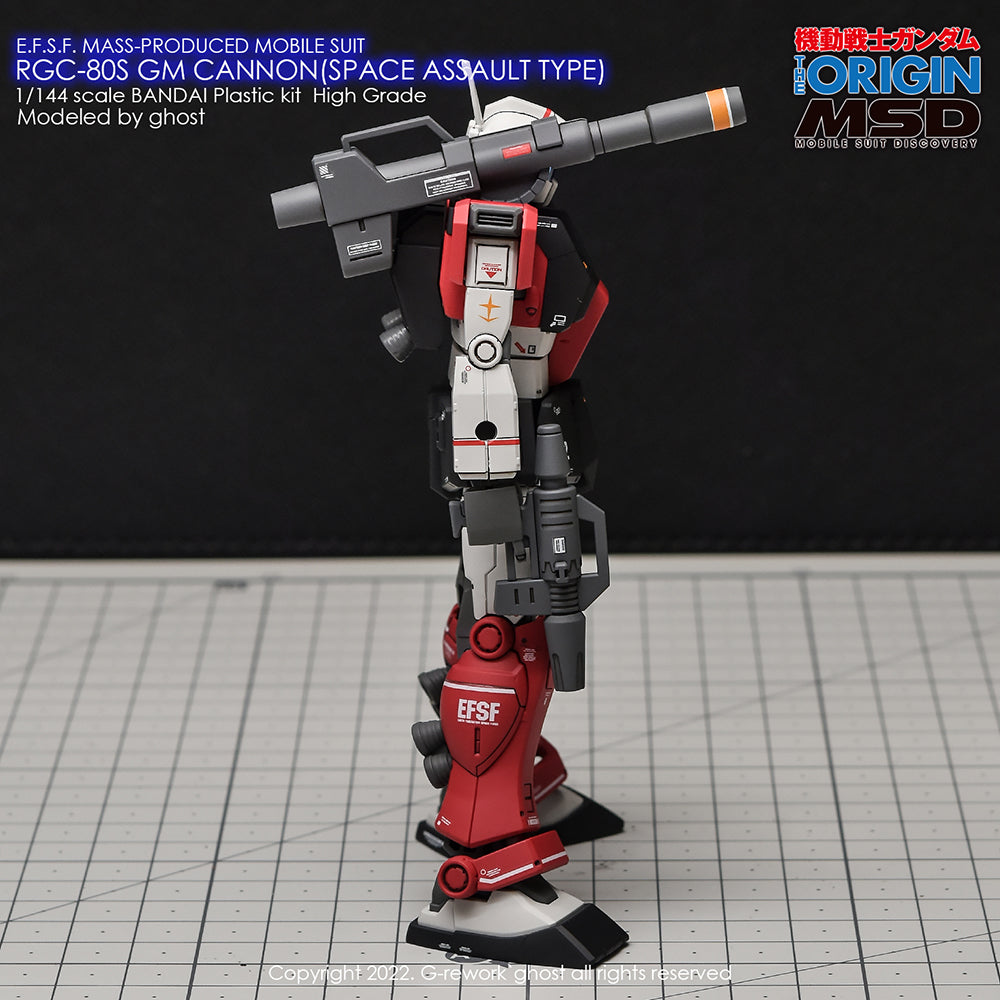 G-REWORK - [HG] RGC-08S GM CANNON (SPACE ASSAULT TYPE) Water Decal